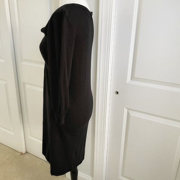French Connection Black Sweater Dress 12 - Picture 2 of 5
